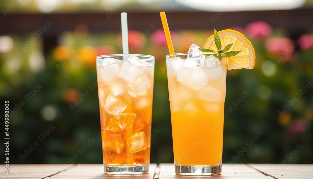 Iced tea and lemonade drinks Iced tea and lemonade drinks