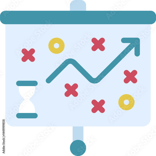 time planning illustration on a white background    
