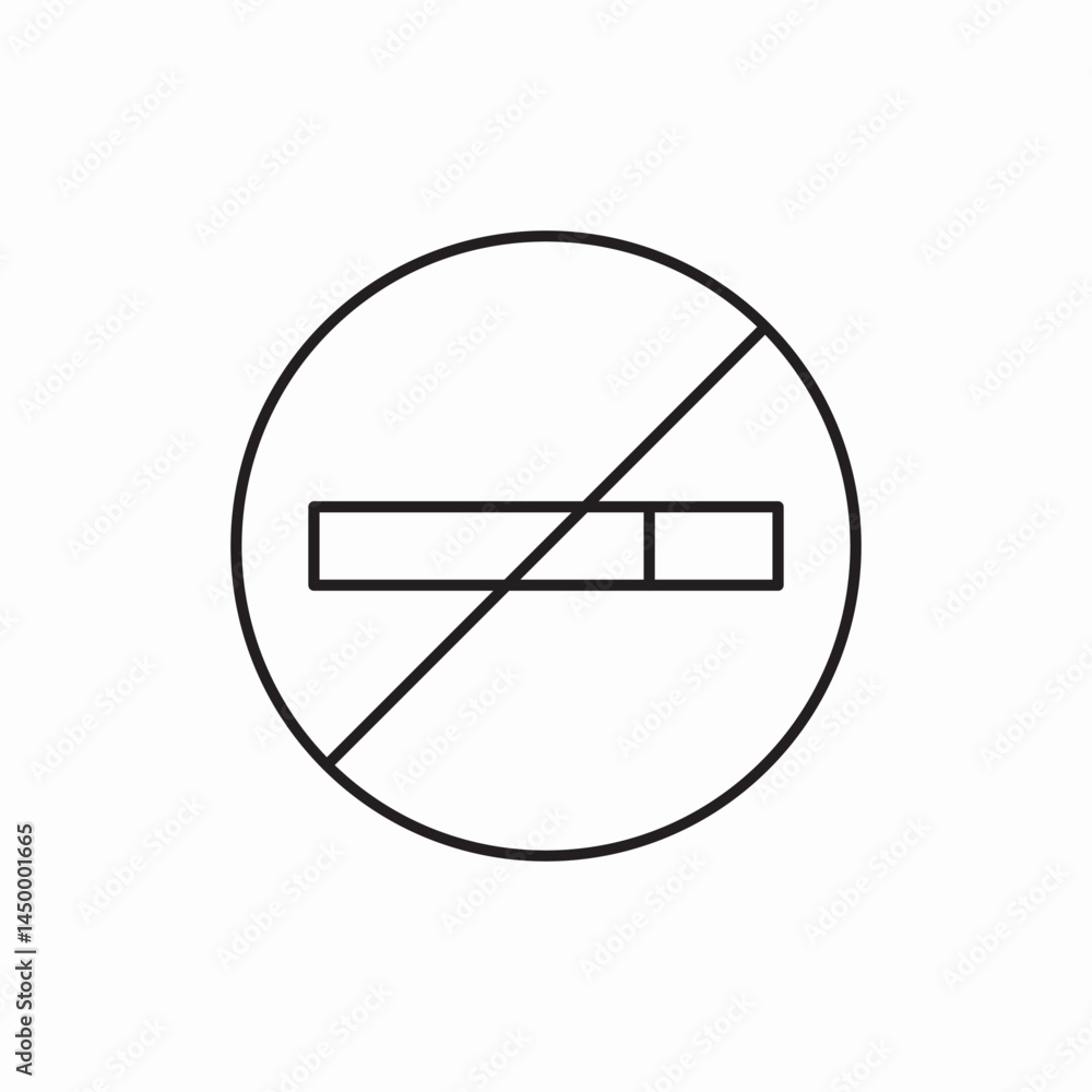 No smoking prohibited sign icon vector sign No smoking prohibited sign icon vector sign
