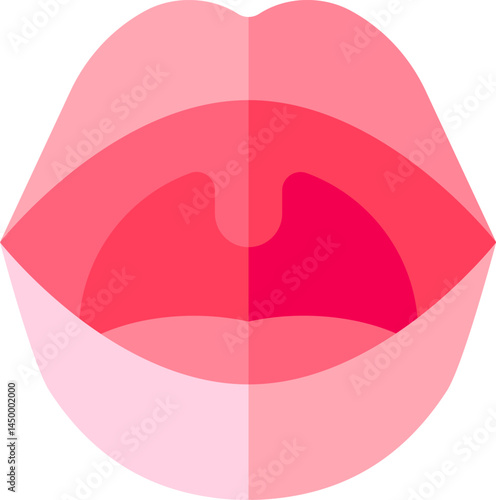 uvula illustration on a white background 