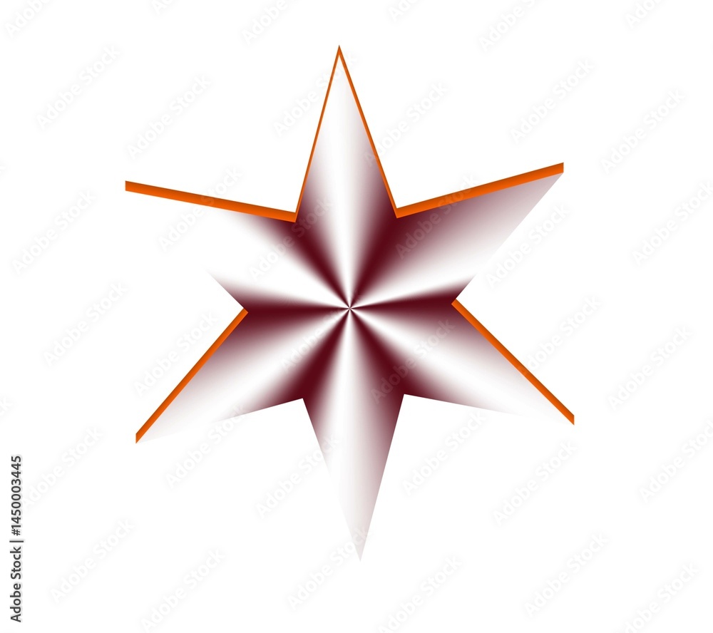 Obraz premium 3d golden star
