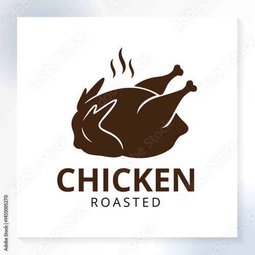 Chicken roasted modern restaurant logo. Roasted Chicken Logo