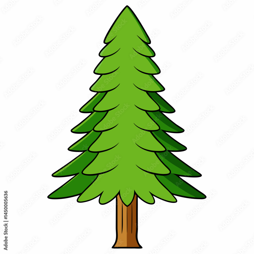 Fototapeta premium christmas tree vector