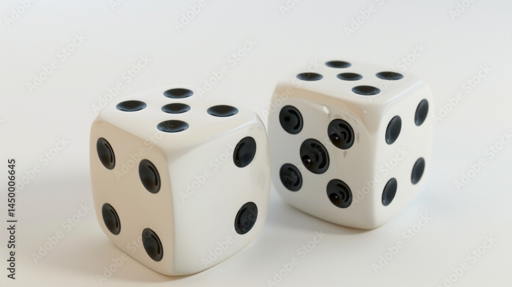 A Moment of Chance: Two Dice Resting on a Wet Surface, Reflecting the Uncertainty and Excitement of Games of Fortune and the Potential for Unexpected Outcomes. A Moment of Chance: Two Dice Resting on a Wet Surface, Reflecting the Uncertainty and Excitement of Games of Fortune and the Potential for Unexpected Outcomes.