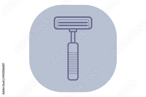 Minimalist line icon of skincare roller. Beauty routine concept