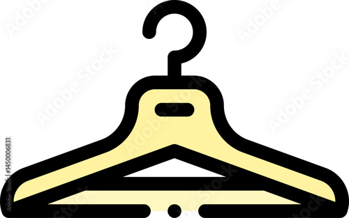 clothes hanger illustration on a white background 
