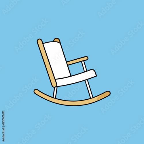 chaise longue on a white background