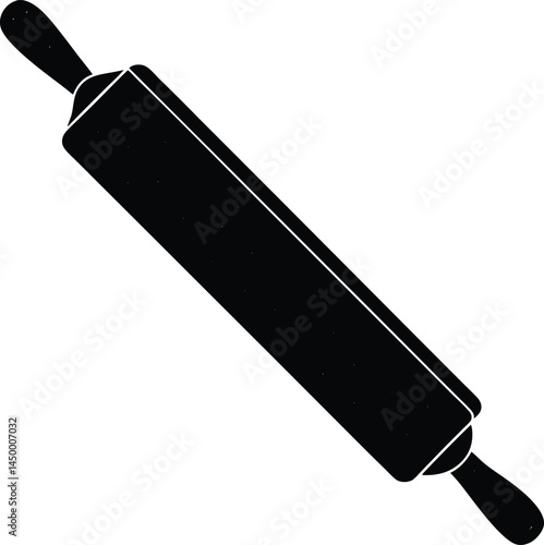 rolling pin on white background