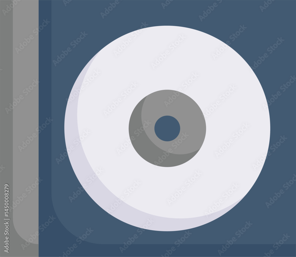 compact disk illustration on a white background compact disk illustration on a white background
