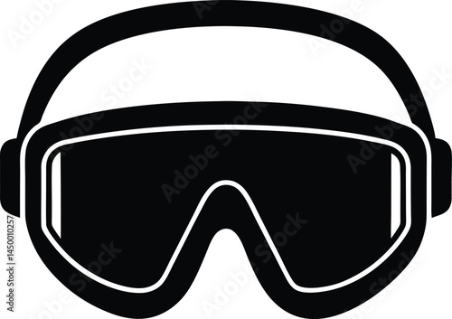 safety goggles on white background