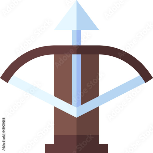 crossbow illustration on a white background    