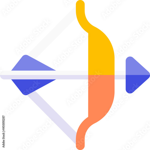 crossbow illustration on a white background    