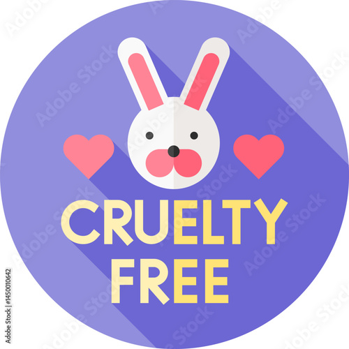 cruelty free illustration on a white background 