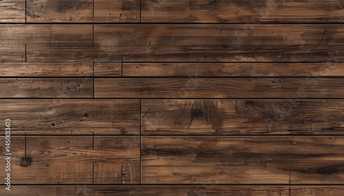 Wooden wall. Wood texture. Wall panel made of boards. Wood background.