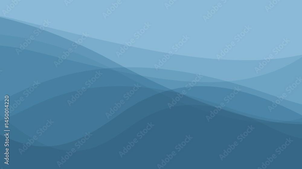 blue abstract wave background with layered shapes - loopable slow motion animation blue abstract wave background with layered shapes - loopable slow motion animation