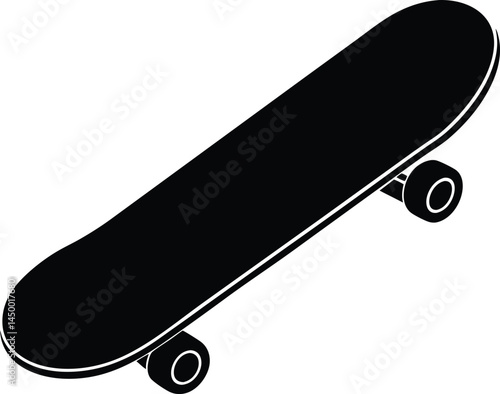 skateboard on white background  