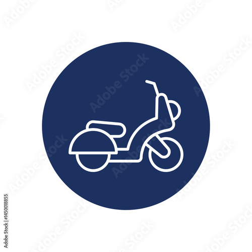 Scooter icon vector stock illustration