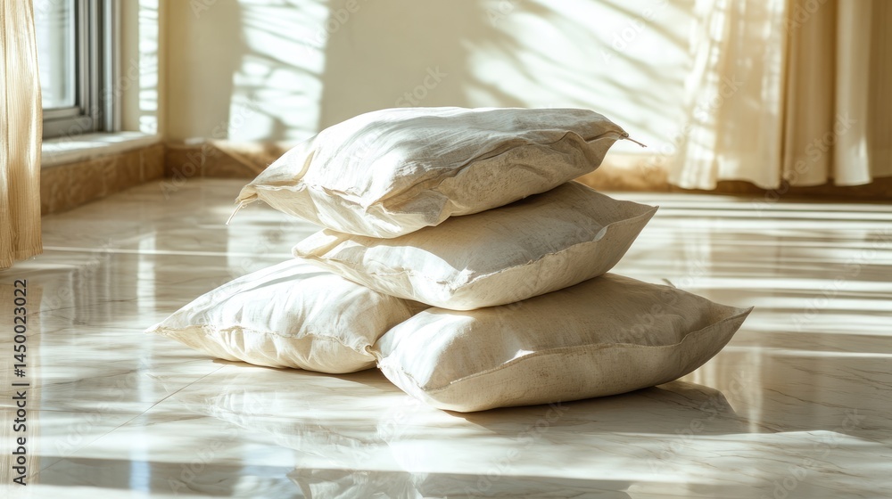 custom made wallpaper toronto digitalPile of worn-out pillows on a clean floor with visible sagging