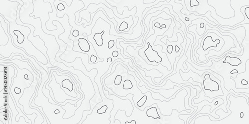 Abstract white topographic map background with lines, White wave paper curved reliefs abstract background,  The topographic map contour in lines isolated,  Background of the topography map.