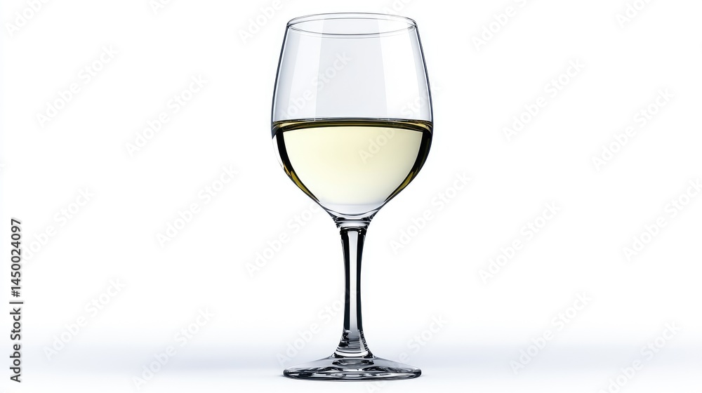 High-resolution macro of a crystal wine glass with intricate stem details, reflecting light on an immaculately white background. High-resolution macro of a crystal wine glass with intricate stem details, reflecting light on an immaculately white background.