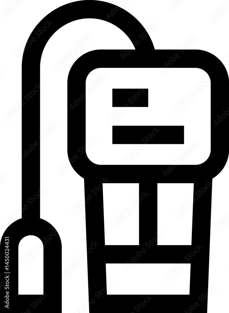 gas detector illustration on a white background gas detector illustration on a white background