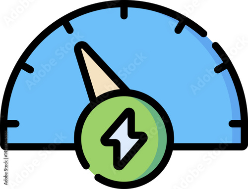 gauge illustration on a white background 