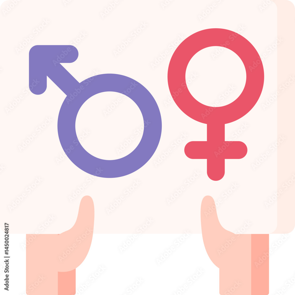 gender symbol illustration on a white background gender symbol illustration on a white background