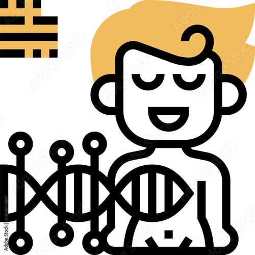 genome (2) illustration on a white background 