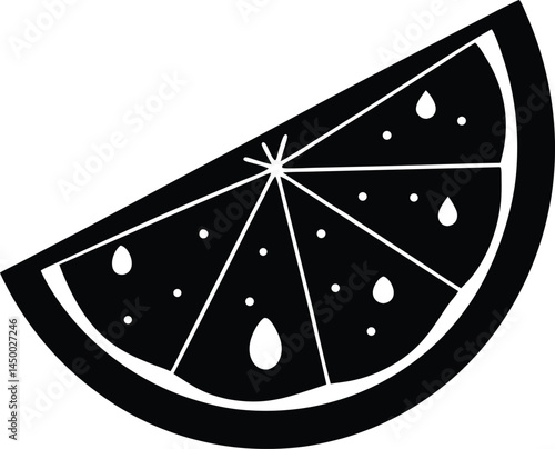 slice of lime with droplets on white background   