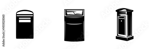 Various mailbox designs are showcased with distinct styles representing different regions and eras