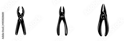 Various types of pliers displayed on a plain background highlighting their distinct designs and functionalities for different tasks