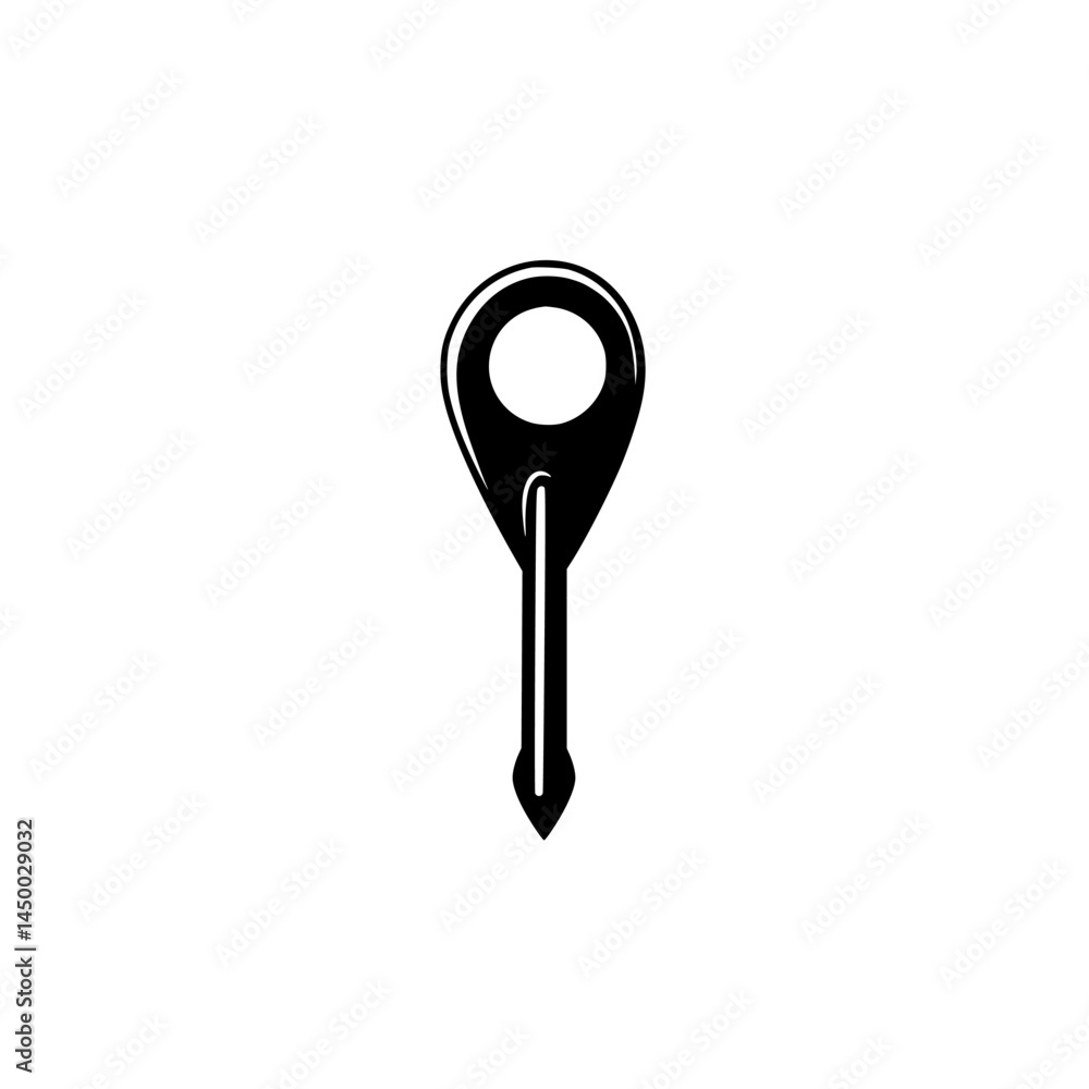 Location marker icon representing GPS tracking for navigation applications Location marker icon representing GPS tracking for navigation applications