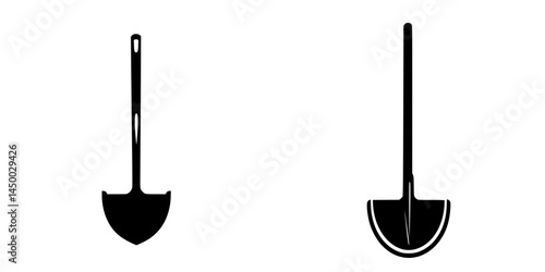 Different types of shovels displayed side by side highlighting their unique designs and intended uses in landscaping and gardening tasks