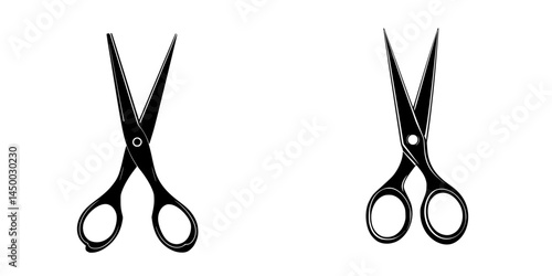 Comparison of two pairs of scissors showcasing different styles and designs for crafting and cutting tasks
