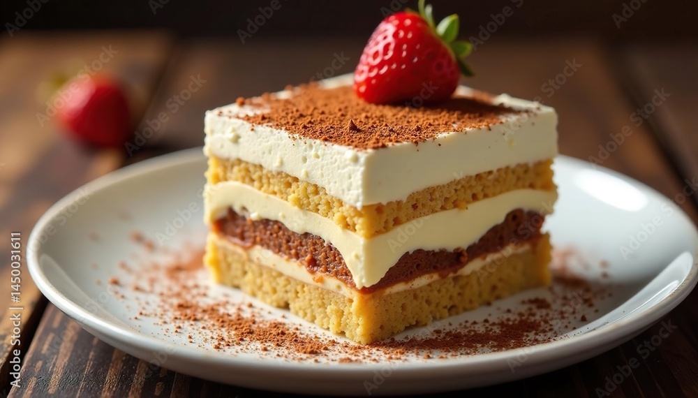 Classic tiramisu dessert, layered and delicious, indulgence, coffee, bakery Classic tiramisu dessert, layered and delicious, indulgence, coffee, bakery
