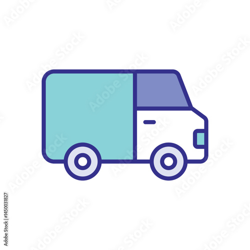 Van icon vector stock illustration