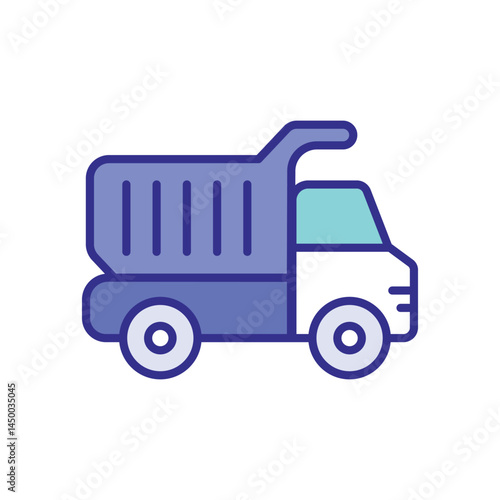 Dump Truck icon vector stock illustration