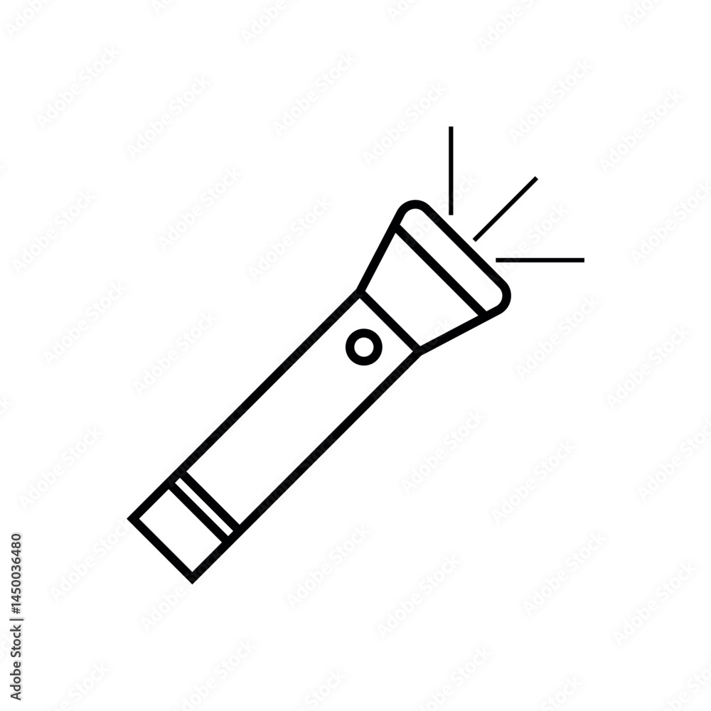 Fototapeta premium flashlight icon