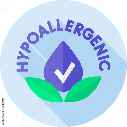 hypoallergenic illustration on a white background 