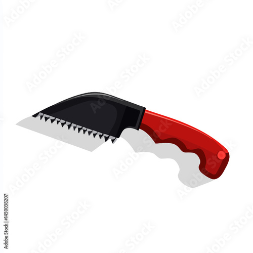 Minimal pruning saw icon sheet on white background  -  