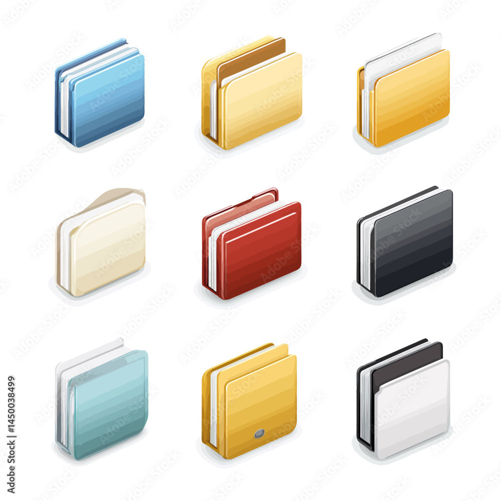 Simple file tool icon sheet on white background - Simple file tool icon sheet on white background -