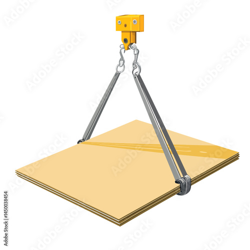 Simple drywall hoist icon sheet on white background  -  