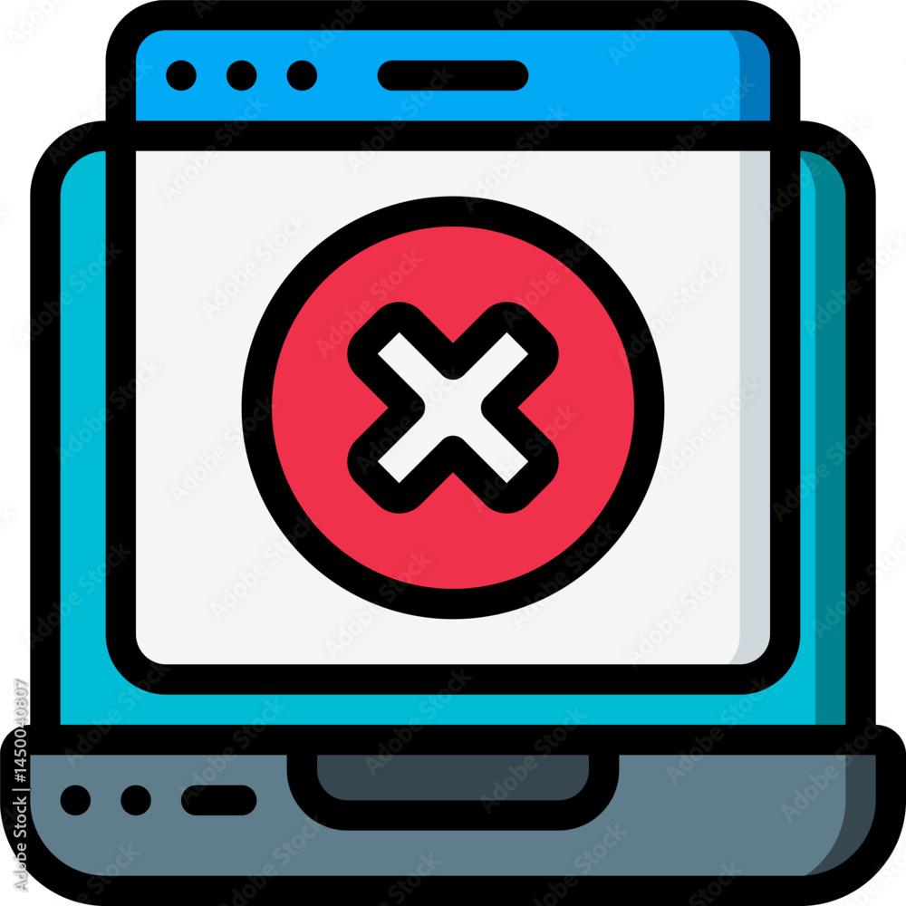 Obraz premium laptop illustration on a white background 