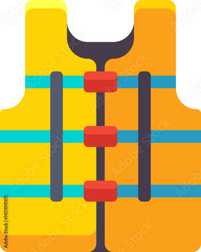 life vest illustration on a white background    