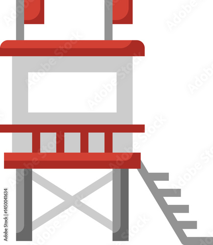 lifeguard illustration on a white background 