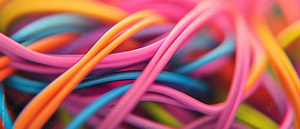 Abstract Colorful Cables Abstract Colorful Cables