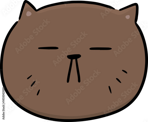 Illustration of cat face
