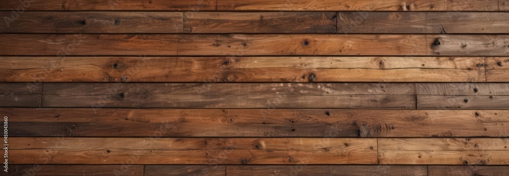 Fototapeta premium Rustic reclaimed wood wall, warm tones, natural texture, wall texture, wood texture, wood panel