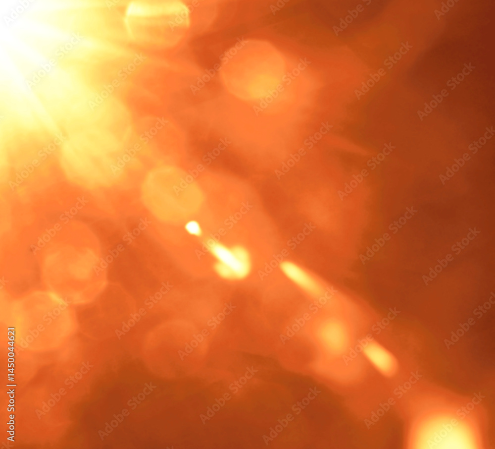 abstract photo of light burst among trees and glitter bokeh. image is blurred. yellow golden bokeh pattern background. Real optical lens flare on black backdrop. sunrays, sun rays beam, burst, sunbeam abstract photo of light burst among trees and glitter bokeh. image is blurred. yellow golden bokeh pattern background. Real optical lens flare on black backdrop. sunrays, sun rays beam, burst, sunbeam