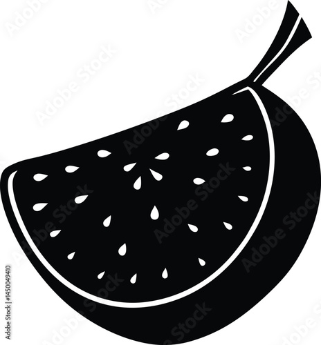 slice of radish on white background 